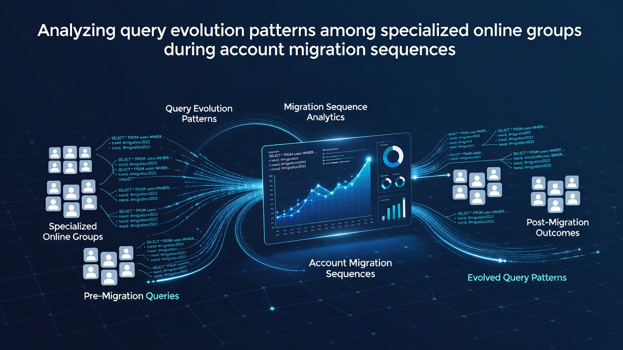 Analyzing Query Evolution Patterns Among Specialized Online Groups During Account Migration Sequences